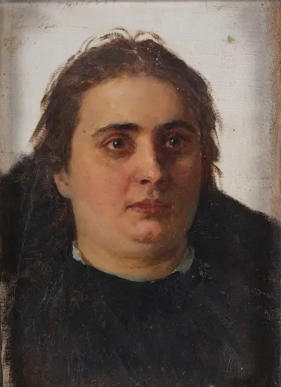 Portrait of Emilia Vasilievna Borisova av Ilya Efimovich Repin