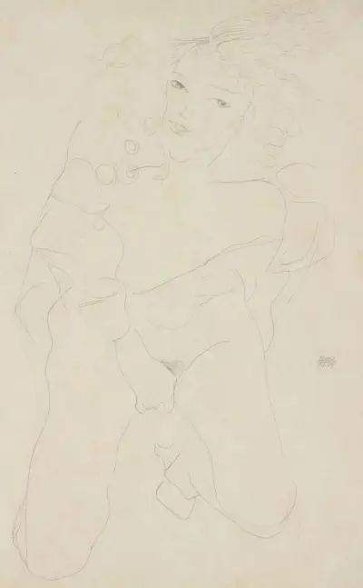 Akt (Nude) av Egon Schiele