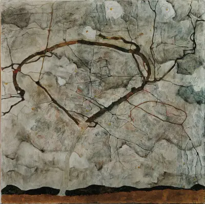 Autumn Tree in Stirred Air (Winter Tree) av Egon Schiele