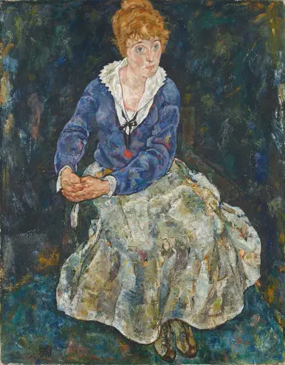 Bildnis der Frau des Künstlers, Edith Schiele av Egon Schiele