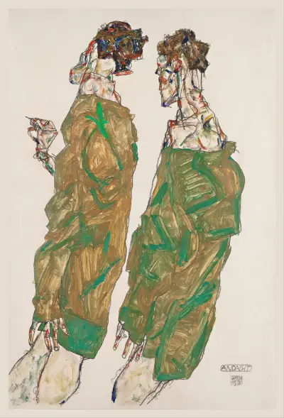 Devotion av Egon Schiele