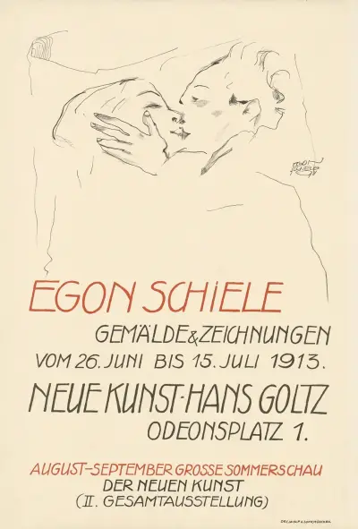 Egon Schiele Gemälde und Zeichnungen. Neue Kunst Hans Goltz av Egon Schiele