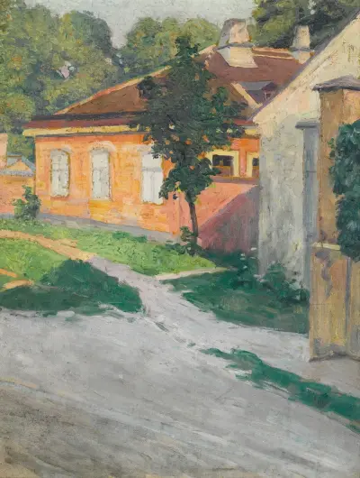Haus In Hütteldorf (House In Hütteldorf) av Egon Schiele