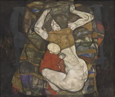 Junge Mutter av Egon Schiele