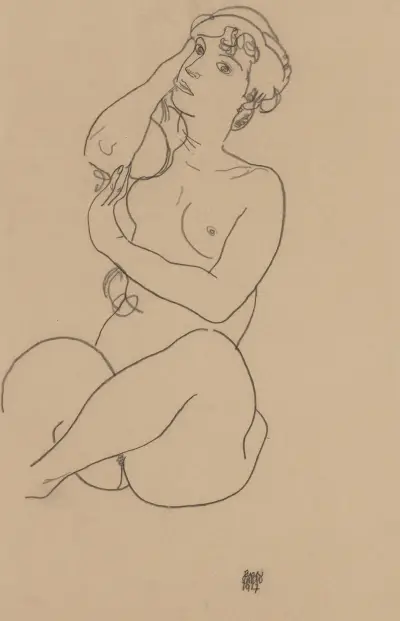 Nude av Egon Schiele