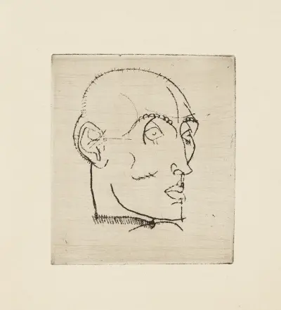 Portrait of a Man (Männliches Bildnis) av Egon Schiele