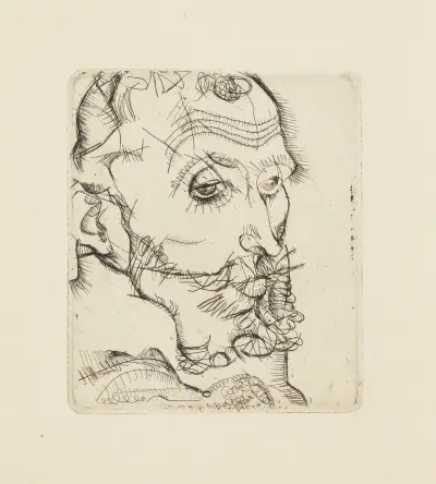 Portrait of Franz Hauer (Bildnis Franz Hauer), 1914 – nr 2 av Egon Schiele