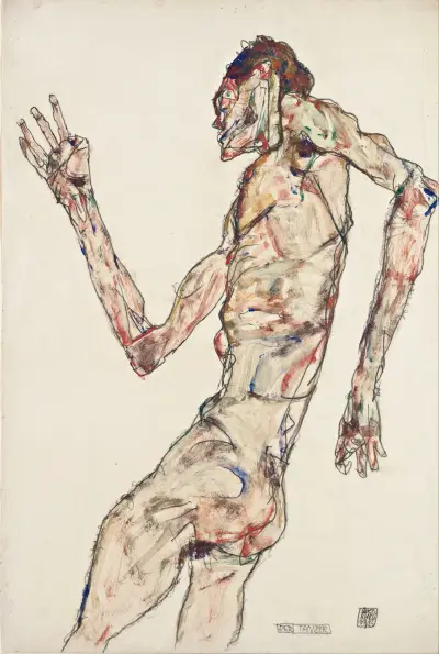 The Dancer av Egon Schiele