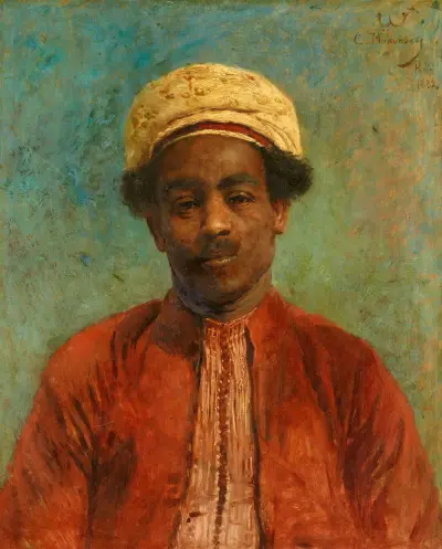 Bildnis eines nordafrikanischen jungen Mannes av Konstantin Egorovich Makovsky