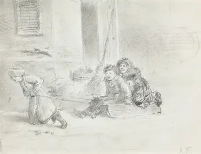 Children av Konstantin Egorovich Makovsky