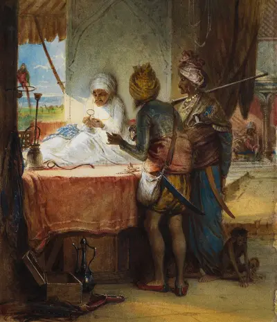 Sikh Soldiers Bargaining for a Diamond av Egron Lundgren