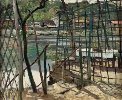 Landscape from Meudon, France av Eilif Peterssen