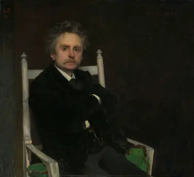 Portrait of the Composer Edvard Grieg av Eilif Peterssen