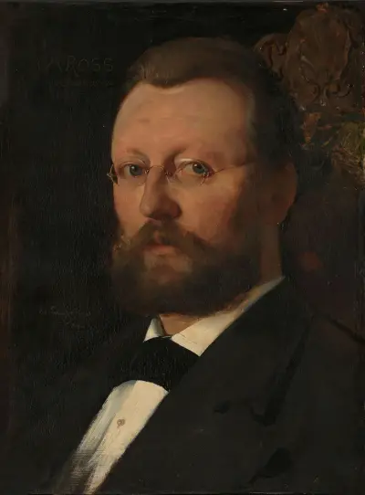 Portrait of the Painter Christian Meyer Ross av Eilif Peterssen