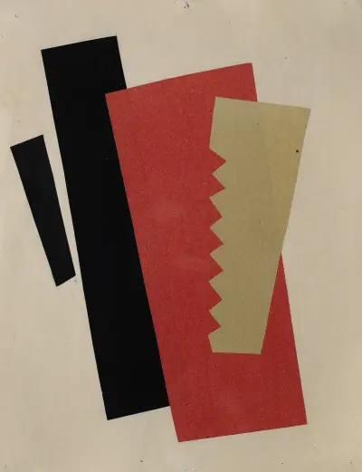Komposition (Röd-svart-guld) av El Lissitzky
