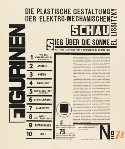 Figurki – strona tytułowa, El Lissitzky