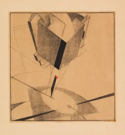 Proun 5A av El Lissitzky