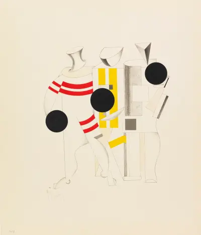 Sportsmen (Sportsmänner) av El Lissitzky