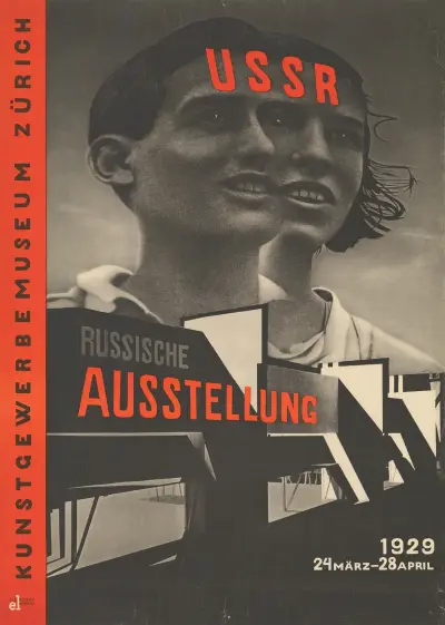 USSR, Russische Ausstellung, Kunstgewerbemuseum Zürich av El Lissitzky