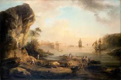 Kustlandskap av Elias Martin
