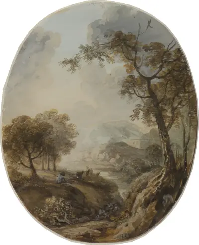 Landskap med herde av Elias Martin
