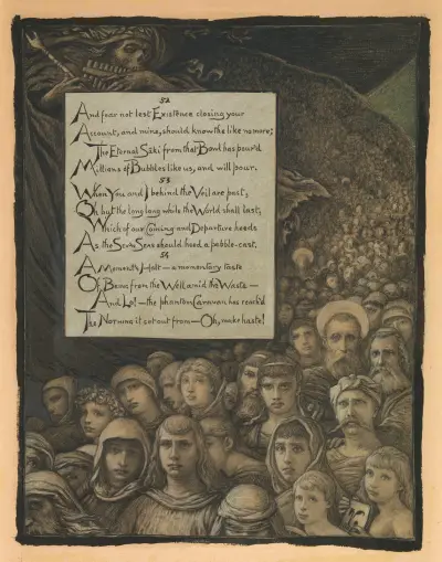Death’s Review av Elihu Vedder
