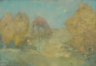 Autumn Morning-Fading Moon av Emil Carlsen
