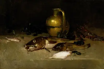 Still Life with Fish av Emil Carlsen