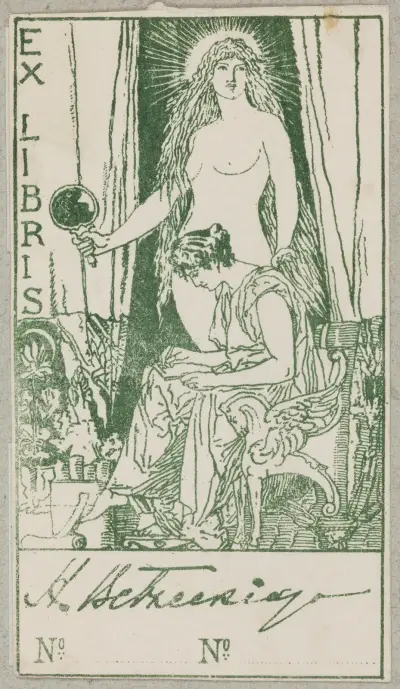 Bookplate of Stanisław Bełzecki av Emil Doepler