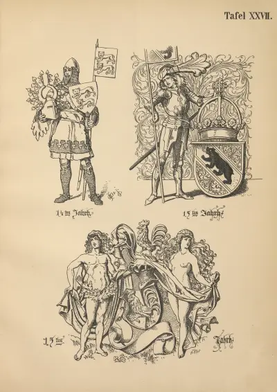 Heraldischer Handbuch fur Freunde der Wappenkunst Pl.26 av Emil Doepler