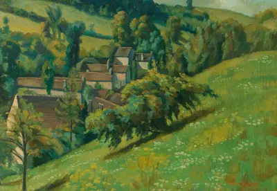 Utsikt över Molosmes av Emile Bernard