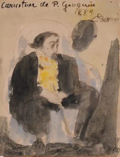 Karikaty av Paul Gauguin av Emile Bernard