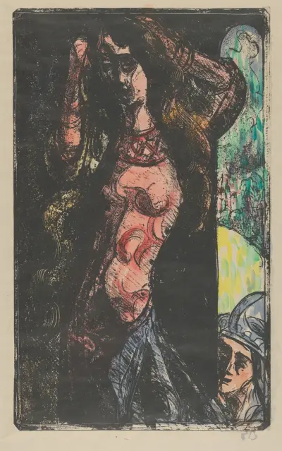 Countess Brushes Her Hair (Esmérée) or Dancing Music ( Esmérée) av Emile Bernard