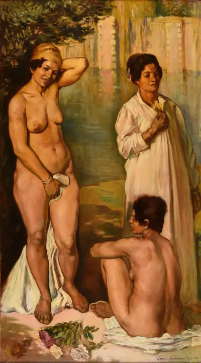 Femmes fellah au bain av Emile Bernard