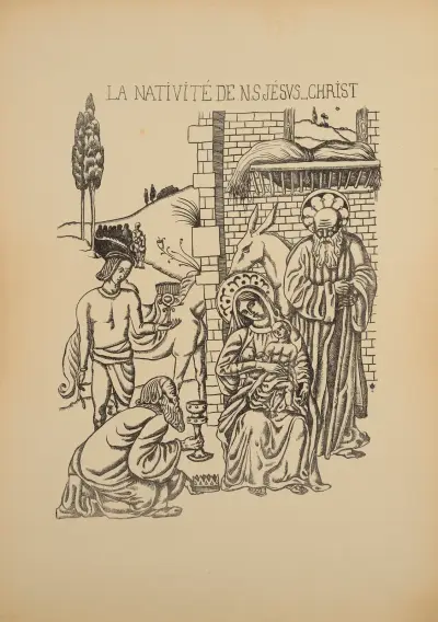 Vår Herre Jesu Kristi födelse av Emile Bernard