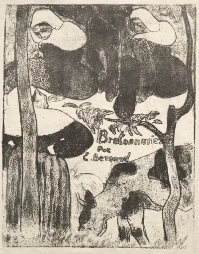Les Bretonneries – Title Page av Emile Bernard