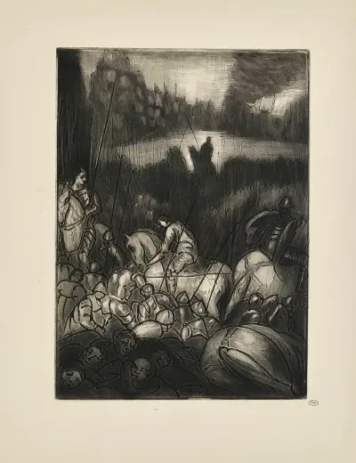 N° 17 – O vision chevaux aux croupes pommelées av Emile Bernard