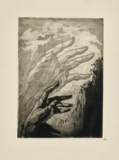 N° 19 – La main de Jéhovah se dresser derrière elle av Emile Bernard