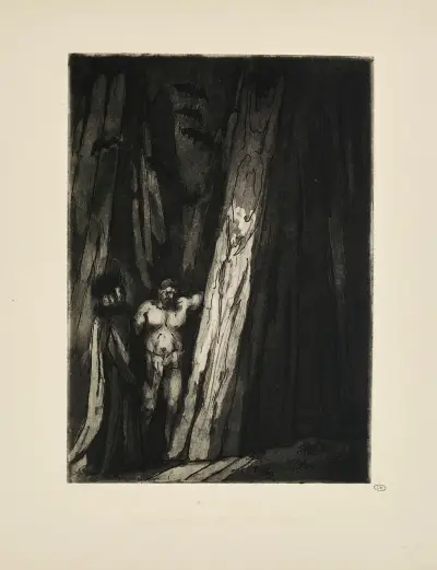 N° 31 – Le païen remua ces affreux blocs dormants av Emile Bernard