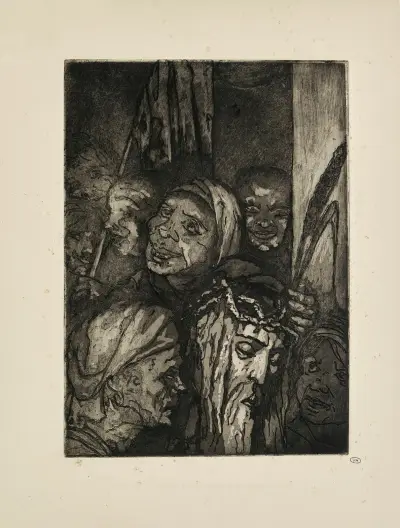 N° 36 – Et les valets souffletaient Jésus-Christ av Emile Bernard