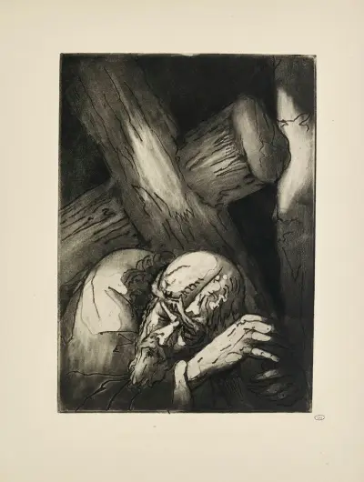N° 42 – Jésus sortit, portant une croix sur l’épaule av Emile Bernard