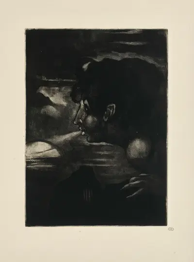 N° 5 – Comme sur une braise il se mit à souffler av Emile Bernard