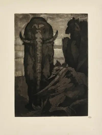 N° 7 – Monde terrible et plein d’êtres prodigieux av Emile Bernard