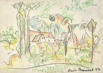 Landskap av Emile Bernard
