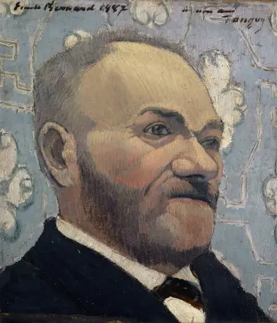 Portrait of Père Tanguy av Emile Bernard