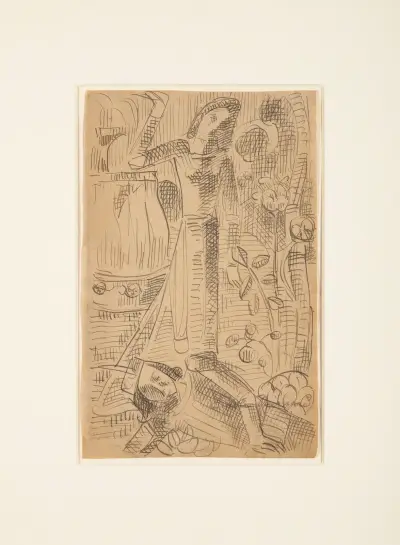 Scène de ‘La Chanson de Roland’ av Emile Bernard