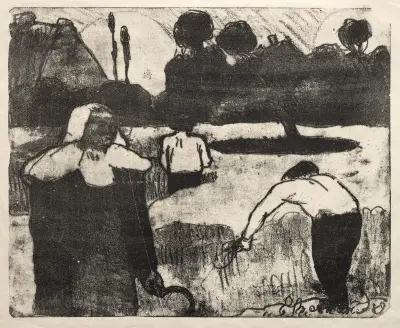 Die Ernte von Emile Bernard