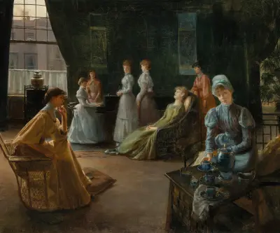 Interiör från London av Jacques-Émile Blanche