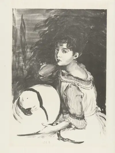 Jeune fille (Pouponne) av Jacques-Émile Blanche
