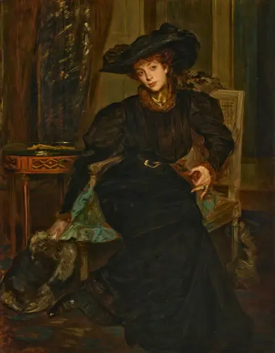 Damen i svart av Jacques-Émile Blanche